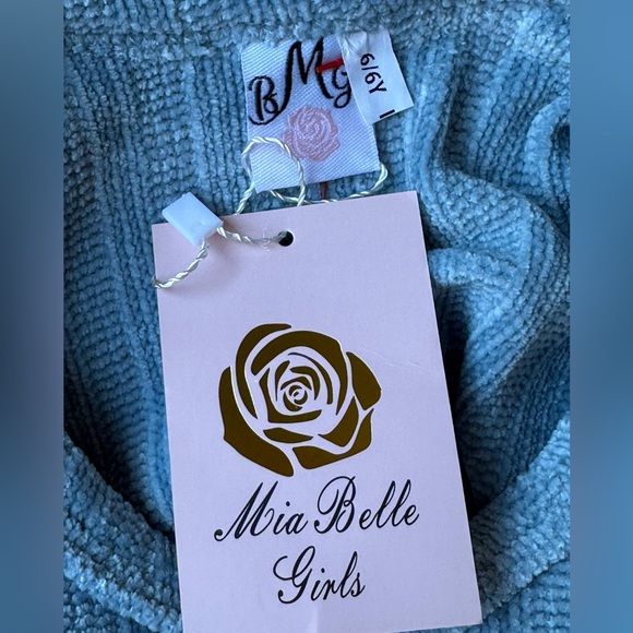 NEW Mia Belle Girls Ruffle Tunic Sweater size 6 - Picture 4 of 7